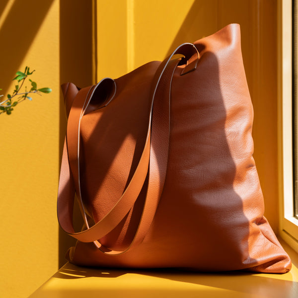 Die Tote: Leder - Mandarine - Klein